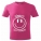 Tricou roz-zmeura copii - Zambeste, Isus te iubeste!